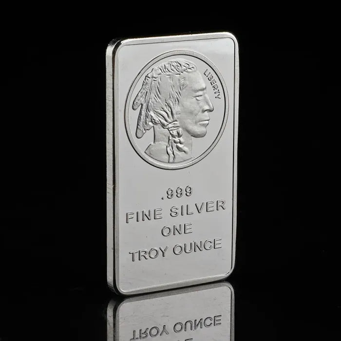 10 oz Silvertowne Mint Buffalo Silver Bar