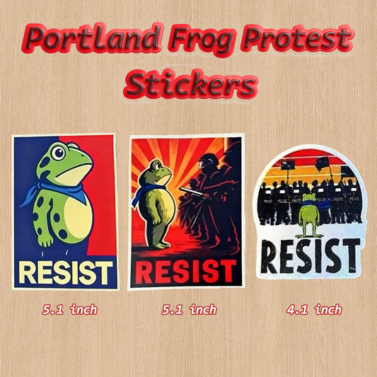 🔥Last day 50% OFF🔥Portland Frog Protest Stickers