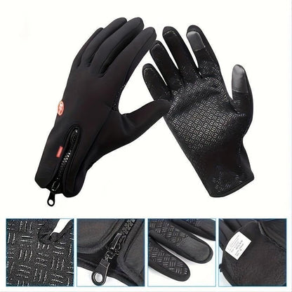 Adjustable Cycling Thermal Gloves