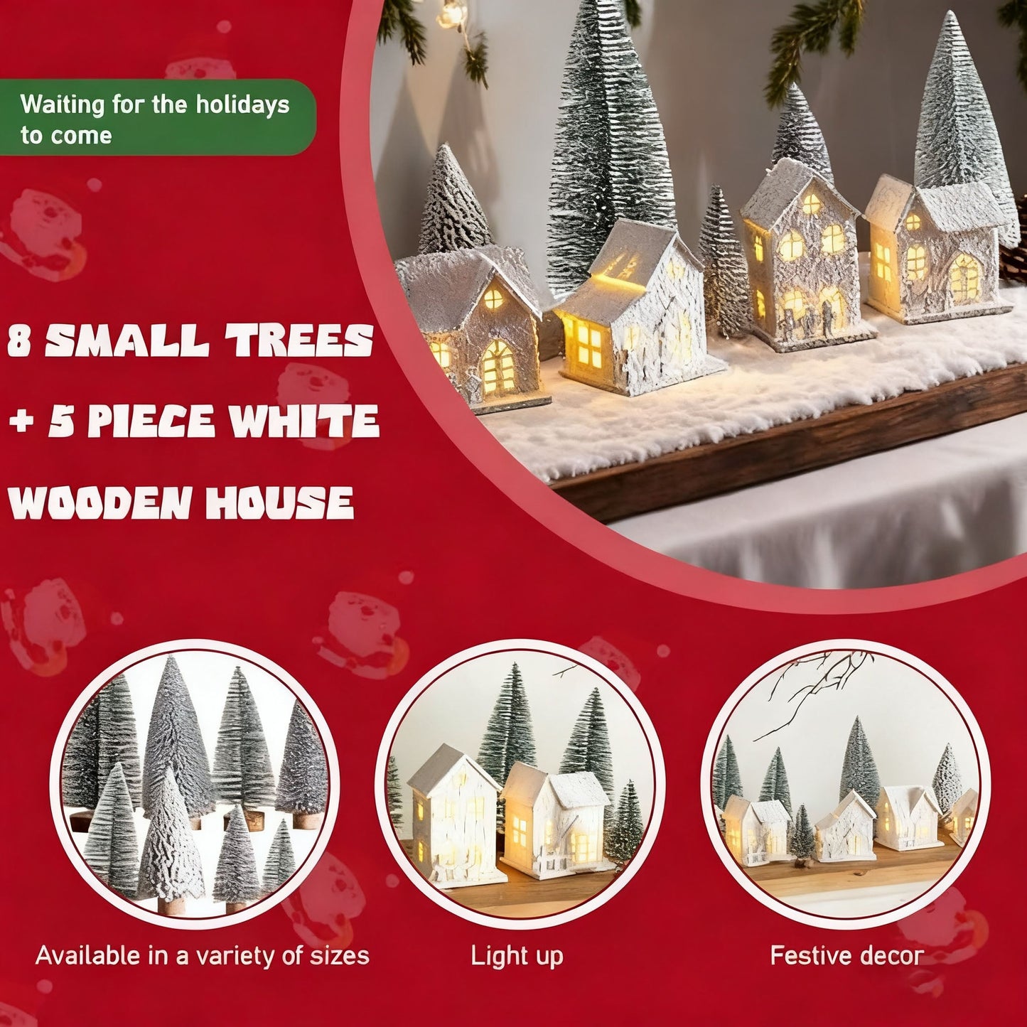 Christmas Village Sets with LED Light