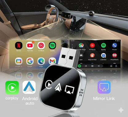 🔥2025 Upgrade 3-in-1 Wireless CarPlay Adapter