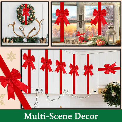 🎄4PCS Red/Green Christmas Cabinet Ribbon