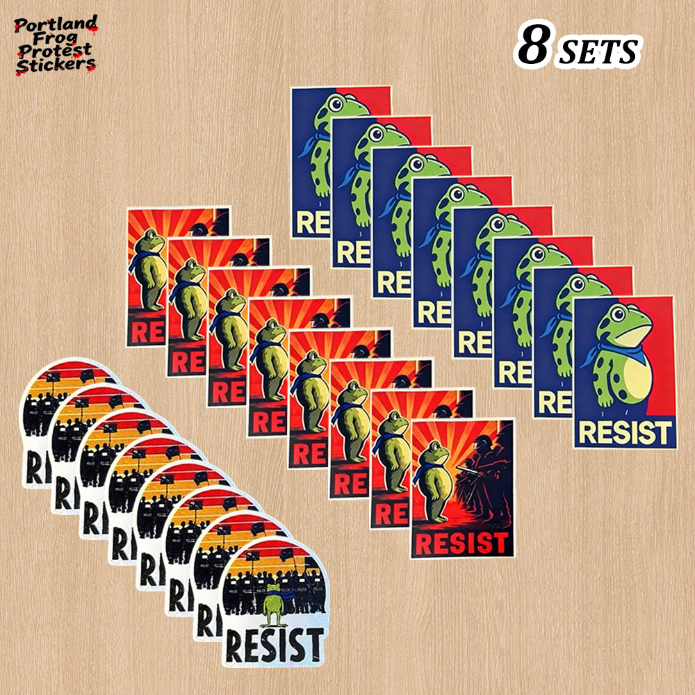 🔥Last day 50% OFF🔥Portland Frog Protest Stickers