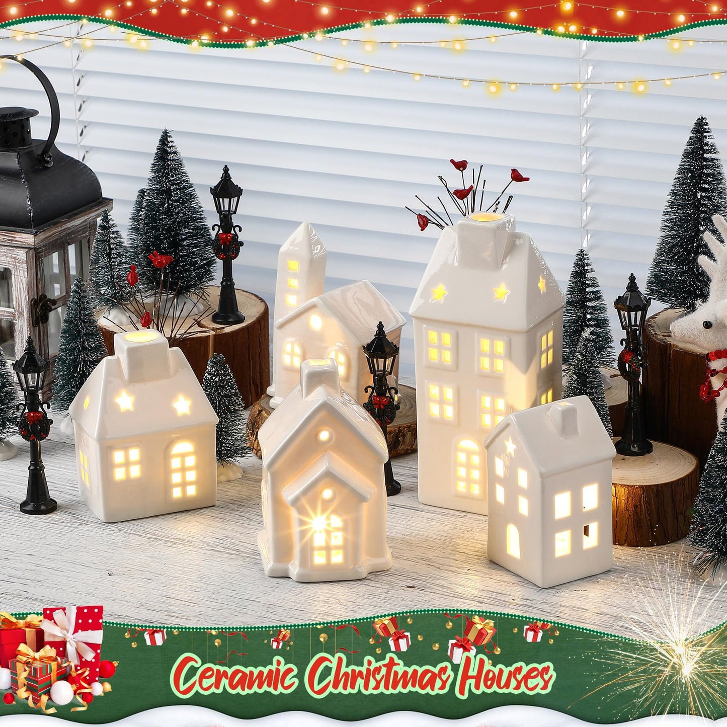 Christmas Village Sets with LED Light