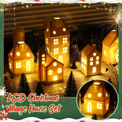 Christmas Village Sets with LED Light