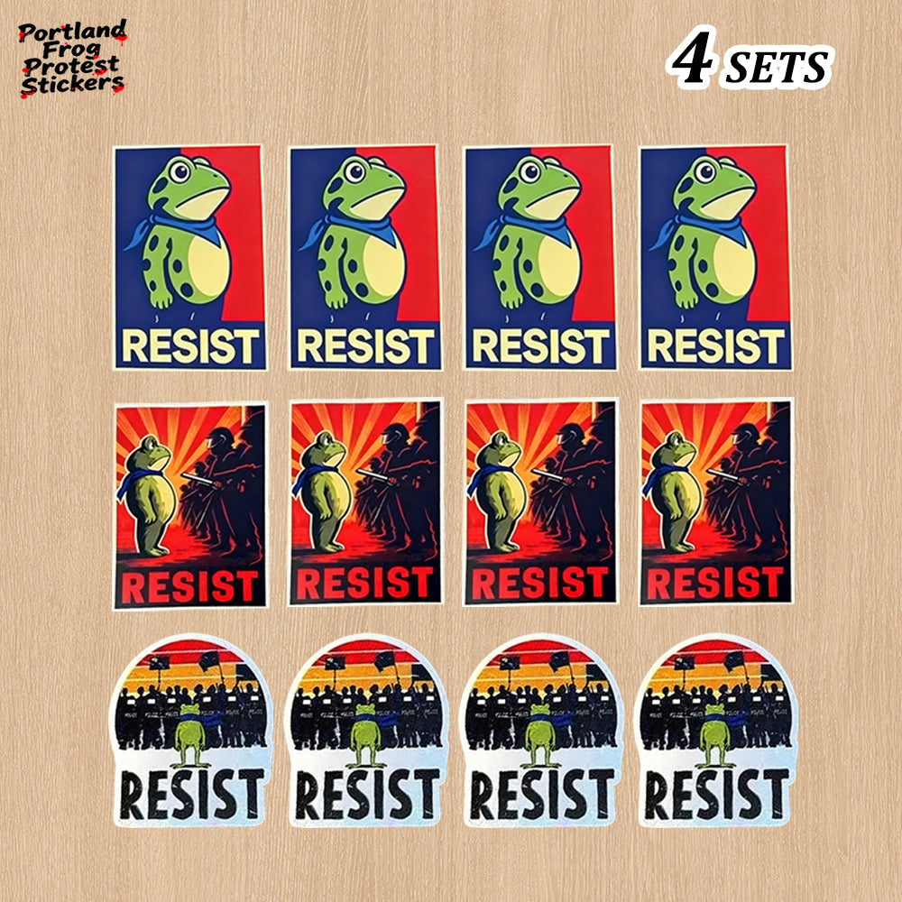 🔥Last day 50% OFF🔥Portland Frog Protest Stickers