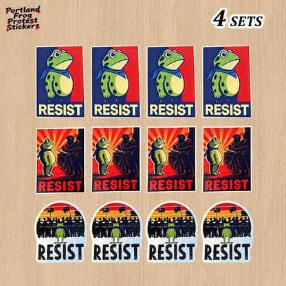🔥Last day 50% OFF🔥Portland Frog Protest Stickers