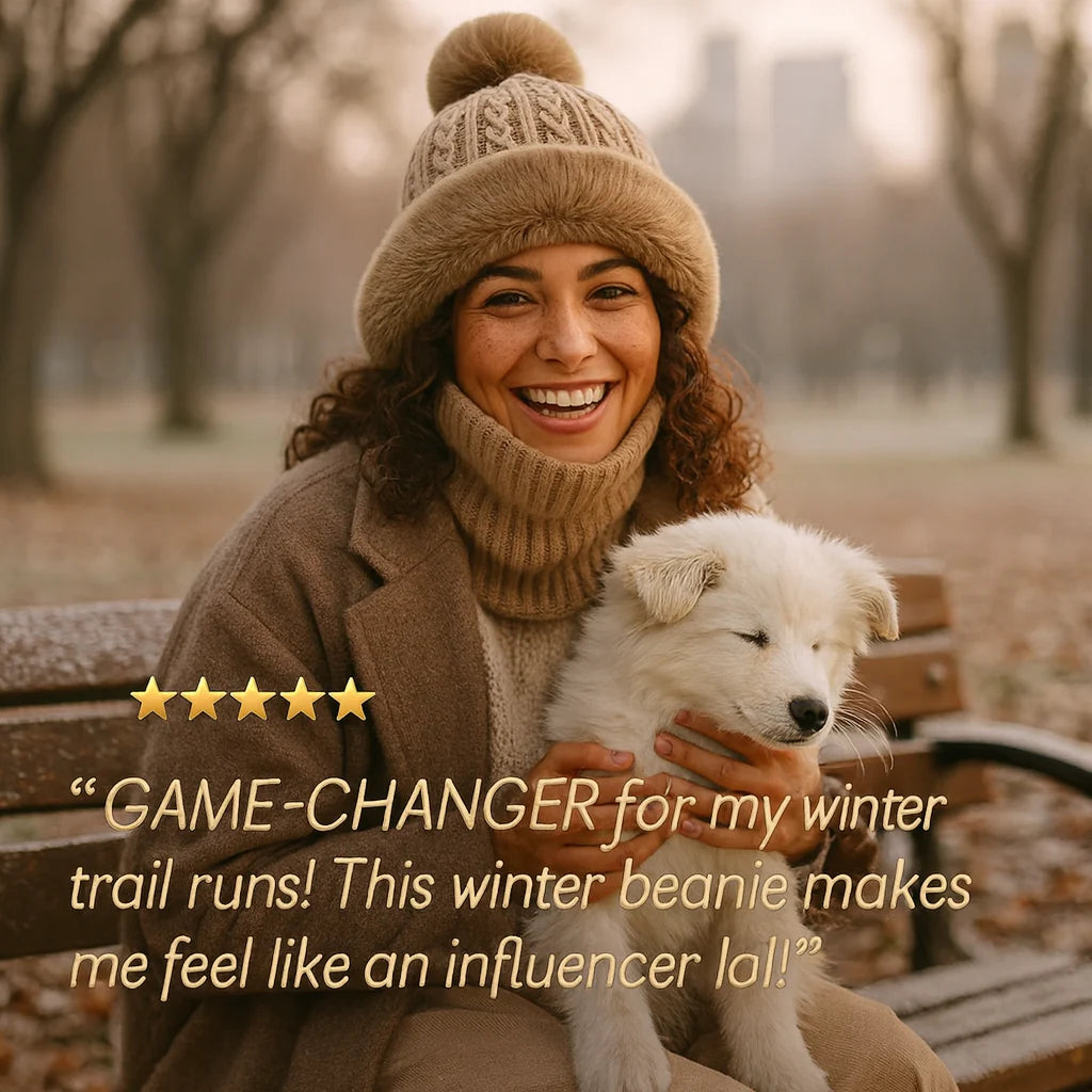 3 in 1 Winter Beanie Hat Scarf Mask Hat For Women