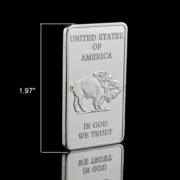 10 oz Silvertowne Mint Buffalo Silver Bar
